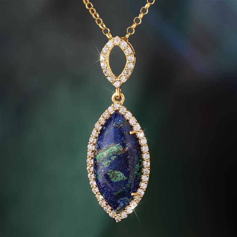 Boomtown Azurite Pendant